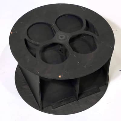 Leslie Wood Lower Bass Rotor Drum Assembly for 122 147 145 and others 1970s - black image 1