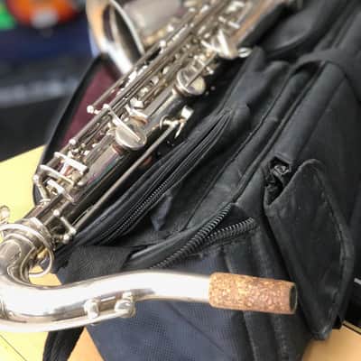 AMATI Toneking Kraslice Tenor Sax s.n. 31601 Czech made 1970 - silver image 5