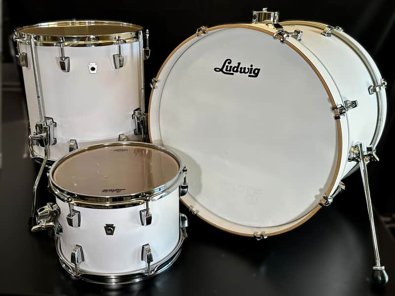 Ludwig NeuSonic (12/14/20) 3-Piece Shell Pack - Aspen White Cortex image 1
