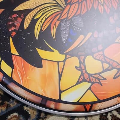 Remo 22” STAINED GLASS ROOSTER BASS DRUM HEAD 🐔 2026 image 2