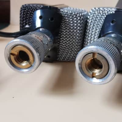 Pair of AKG D12 Cardioid Dynamic Microphone 1950s - 1960s - Silver / Black image 13