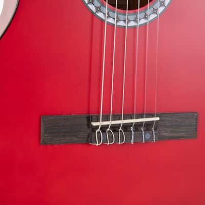 GEWA Basic Classical Guitar 1/2 Transparent Red (PS510123) image 3