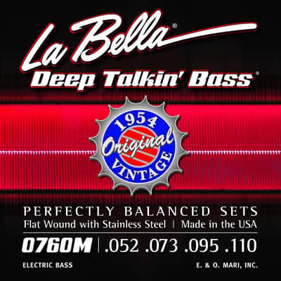 La Bella Bass Strings Deep Talkin' Bass Original Vintage Flat Wound 1954 Motown