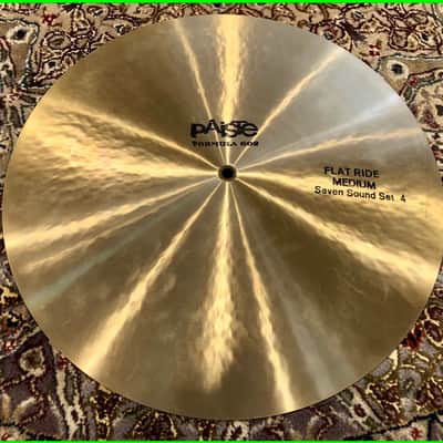 Paiste Formula 602 18" Flat Ride Medium Seven Sound Set 4 RARE 1970s MADE/FINISHED IN WEST GERMANY! 1732g image 8