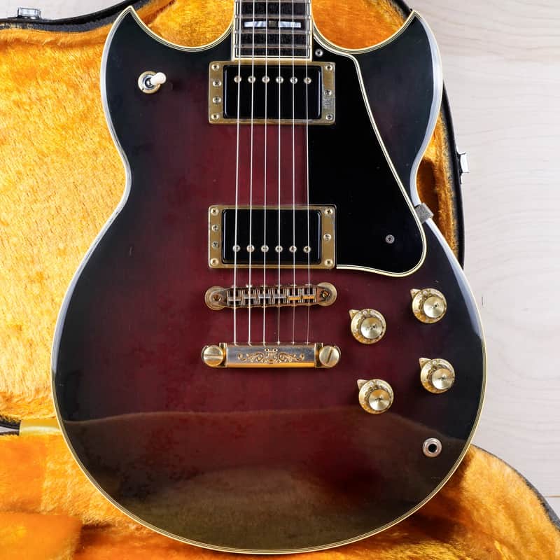 Yamaha SG1600 MIJ 1983 Wine Red Sunburst Vintage Japan w/ Hard Case image 1