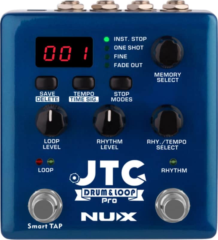 NUX JTC Pro Drum Machine/Looper Effects Pedal image 1
