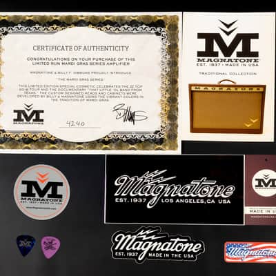 2021 Magnatone Super Fifteen - Mardi Gras | USA Billy Gibbons ZZ Top Limited Edition Handwired 15-Watt 1x12" Boutique Tube Guitar Combo Amp | CoA image 12