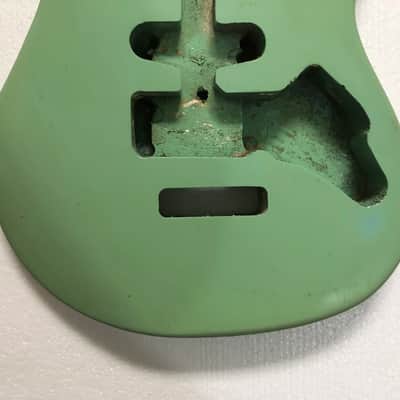 Custom 6 String Electric Guitar Body in Seafoam Green image 4