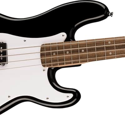 Fender Squier Sonic Precision Bass Guitar, Beginner Guitar, Includes 30 Days of Free Lessons, Laurel Fingerboard and Step Up Pickups, Chrome Hardware, and Polyurethane Finish, Black image 5