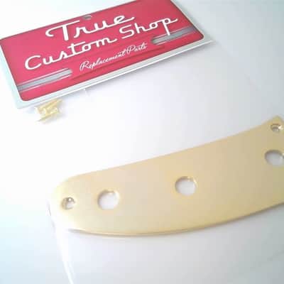True Custom Shop® Gold Control Plate for Fender Mustang Guitars with Screws image 3