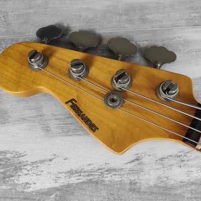1985 Fernandes Japan FPB-40L Left Handed Precision Bass (White) image 6
