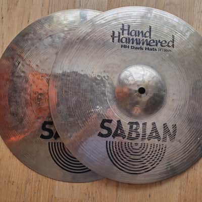 Sabian 14" HH Hand Hammered Dark Hi-Hat Cymbals (Pair) 2005/06 image 2