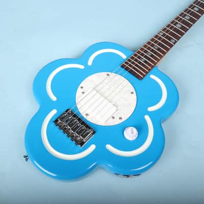 Debutante Daisy Rock Electric Guitar Short Scale 💙 Blue Flower image 11
