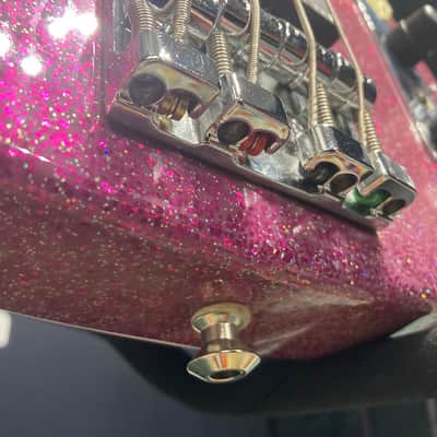 Tom Hamilton's Aerosmith, Sadowsky NYC - Pink Sparkle 4-String Bass (TH2 #11) PLUS Personalized NHL Hockey Jersey. AUTHENTICATED! image 11