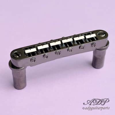 Bridge + Stoptail Gotoh GE103B + GE101Z  Style Tune-O-matic Metric Cosmo Black image 5