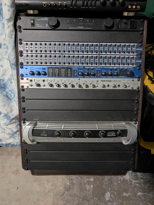 Various gear in a rack Bringer, lexicon, fast 8, power conditioner, S-Patch Early 2000s image 1