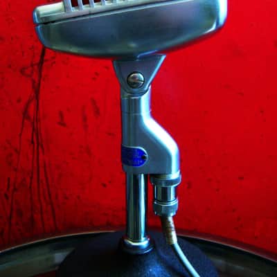 Vintage 1950's Shure 51 dynamic microphone w cable Nat King Cole 55 55S image 9