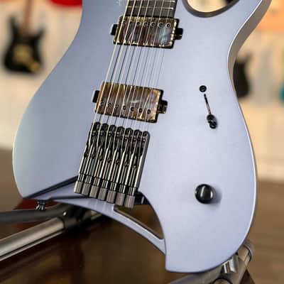 Mayones Hydra Elite 7 - Slate Blue Gray Satin Monolith Custom Color - Custom Shop Headless image 6