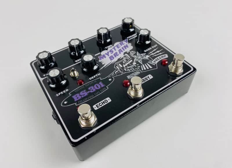 Nocturne BS-301 Mystery Brain Echo and Boost Pedal Black Violet image 1