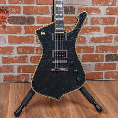 Ibanez Custom Shop Iceman PS3CM Paul Stanley Signature Black Cracked Mirror 2023 w/OHSC image 1