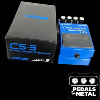 Boss CS-3 Compression Sustainer (Black Label) 1986 - 1992 - Blue - X15953 image 2