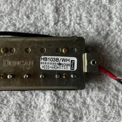 2000's Seymour Duncan Designed HB103B Bridge Guitar Pickup WHITE image 2