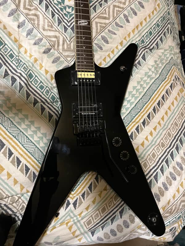 Dean Dime Shadow ML 2010 w/Dimebucker Pickup Set- Black image 1