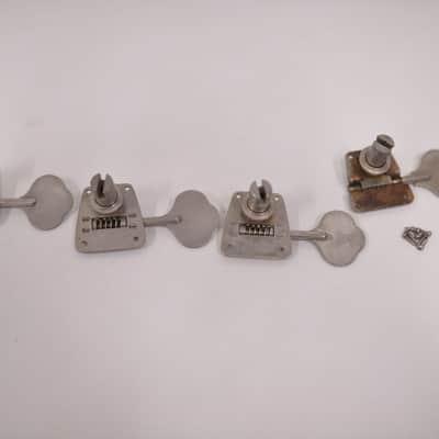 1973-1974 Vintage Fender Precision Jazz Bass NICKEL TUNERS with Bushings & Screws 1970 1971 1972 1975 Telecaster image 5