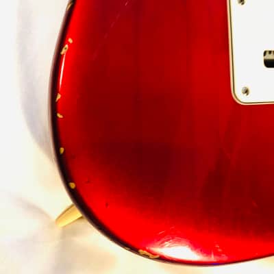 Fender Strat Plus Deluxe with Maple Fretboard 1988-1993 - Crimson Frost image 8