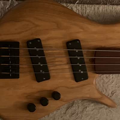 Tom Clement Singlecut 2011 Natural Custom Electric Bass Guitar image 9