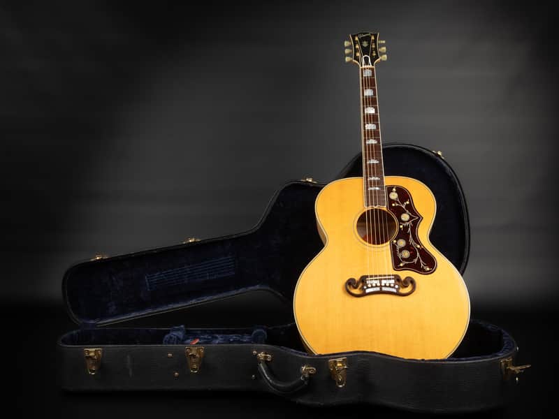 1998 Gibson SJ-200 Reissue - Antique Natural | USA Montana All Solid J-200 Jumbo Vintage Acoustic Guitar Good Wood Era Collector's Condition | OHSC image 1