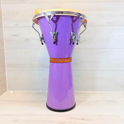 Latin Percussion Aspire Purple Djembe Hand Drum 12" Natural Head World Percussion image 3