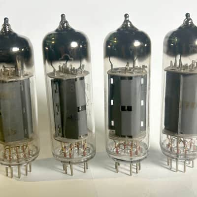 Immagine Matched Quad NOS (4 pcs) 6P14P EV / EW el84 100% Reflector Saratov, "O" getter - 12