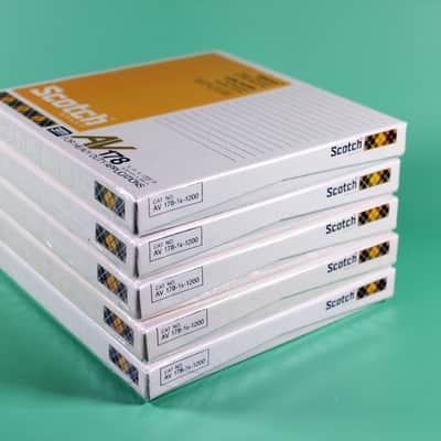 Scotch AV178 5" Reel to Reel Recording Tape NOS Lot of Five! (5) 1970's - 1980's - Polyester image 4