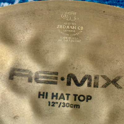 1998 12" Zildjian REMIX HIHATS 646g 969g image 2