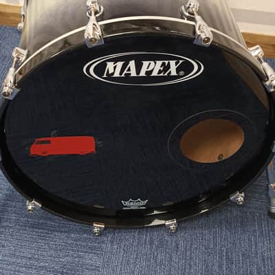Mapex Saturn 22″ x 20″ Bass Drum In Galaxy Burst Glitter image 3