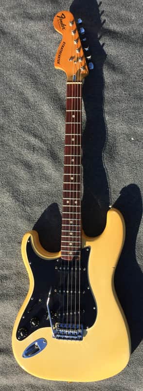 Fender Stratocaster Lefty 1976 White Creme Rosewood Fingerboard image 1