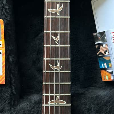 PRS Paul Reed Smith P22 Piezo & Stunning Greyblack Flametop Acoustic Tones image 11