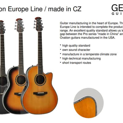 Ovation 2762BL-HB-G Custom Balladeer US-Made Deep Contour Lyrachord® GS Body Maple Neck 6-String Acoustic-Electric Guitar w/Soft Case image 15
