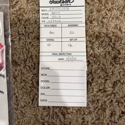 2020 Jackson RR1T Rhoads Black Hammett Metallica Ozzy image 19