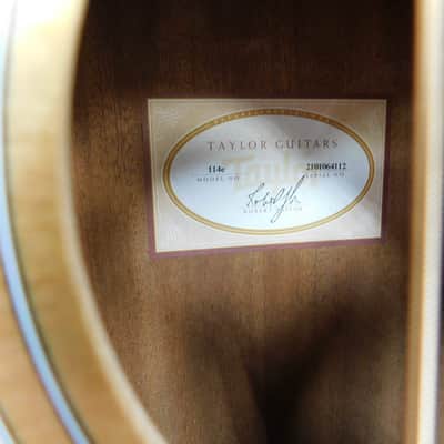 Taylor 114e Acoustic Electric Guitar With Gig Bag image 14