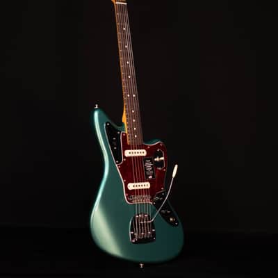 Fender American Professional Classic Jaguar, Rosewood FB, Faded Sherwood Green Metallic image 8