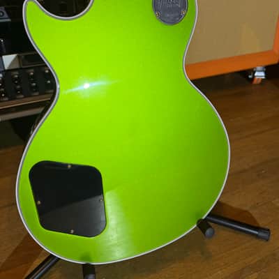 Gibson Custom Shop Made 2 Measure Les Paul Custom w/ Ebony Fingerboard Gloss Gecko Green Sparkle image 19