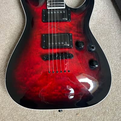 ESP E-II Horizon NT-II 2025 - Thru Black Cherry Sunburst W/ OHSC image 3