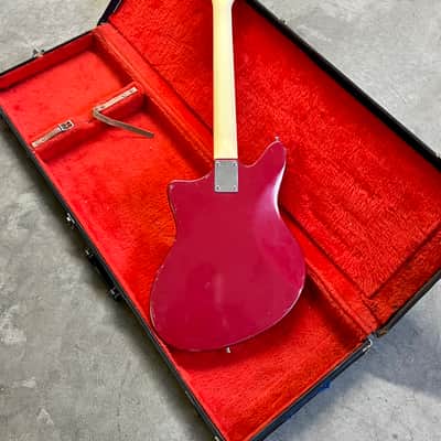 Guyatone LG-130t Wackadoodle offset bizarre guitar c 1960’s Candy Apple Red CAR GUYA Bild 11