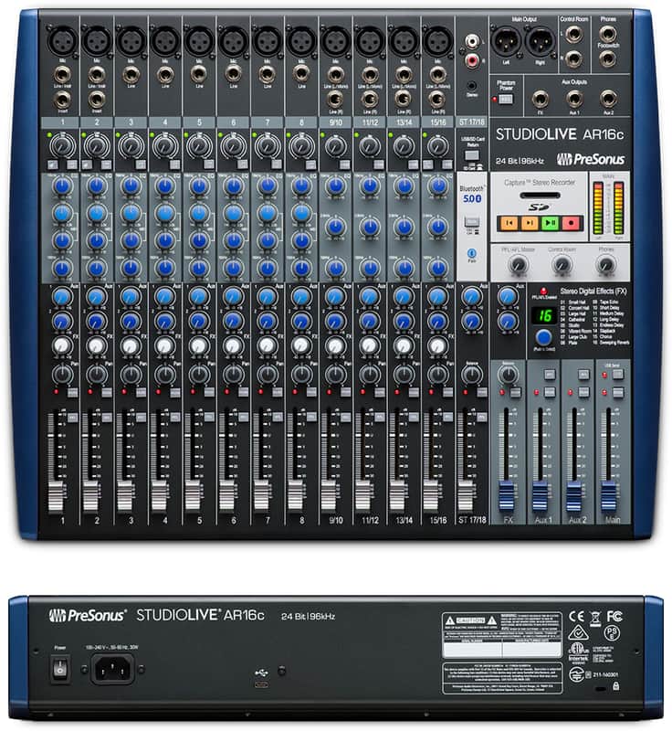 Presonus SLMAR16, 18-Channel Hybrid Mixer with Effects image 1