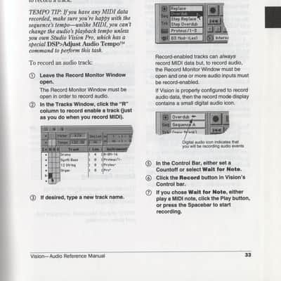 Opcode Studio Vision 3.5 Audio Reference Manual (1 DVD) 1999 image 6