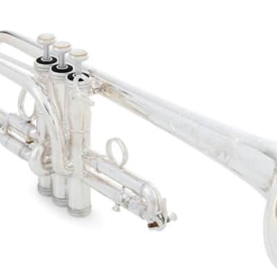 S.E. Shires TRQ15S Q Series Eb/D Trumpet - Silver Plated image 2