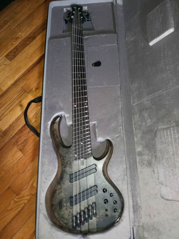 Ibanez BTB806MS-TGF Bass Workshop 2022 - Present - Transparent Gray Flat image 1