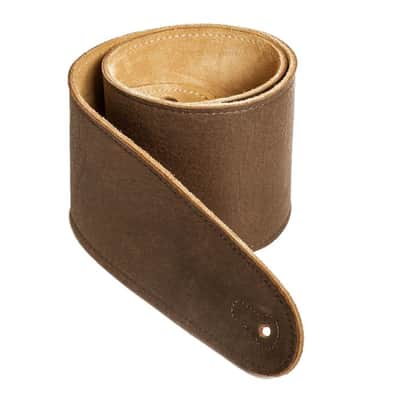 Henry Heller 3.5" Capri Leather Guitar Strap Burnished Brown HCAP35-BBR